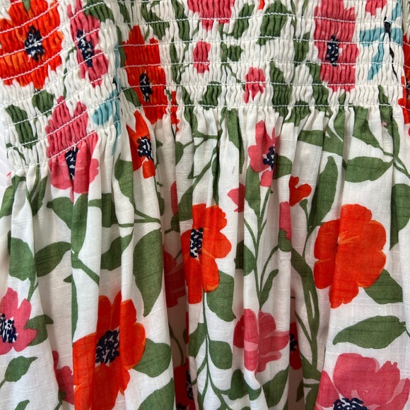 Kate Spade Midi Smocked Dress Small - Picture 3 of 7